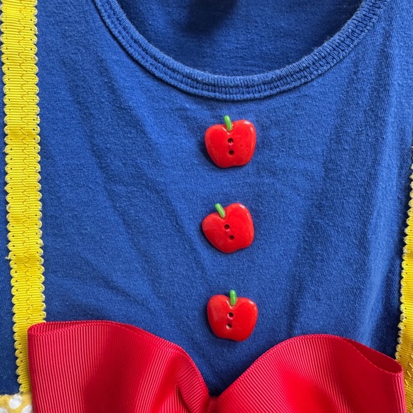 The Concert Tee District XS 4T Girls Snow White Inspired Sleeveless Dress - Picture 2 of 9
